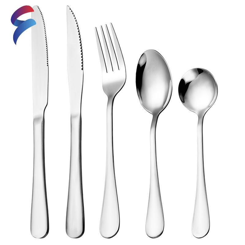 Hot Selling PCS Gift Set Western Tableware Stainless Steel Cutlery Set with Box 24 PCS Flatware Set