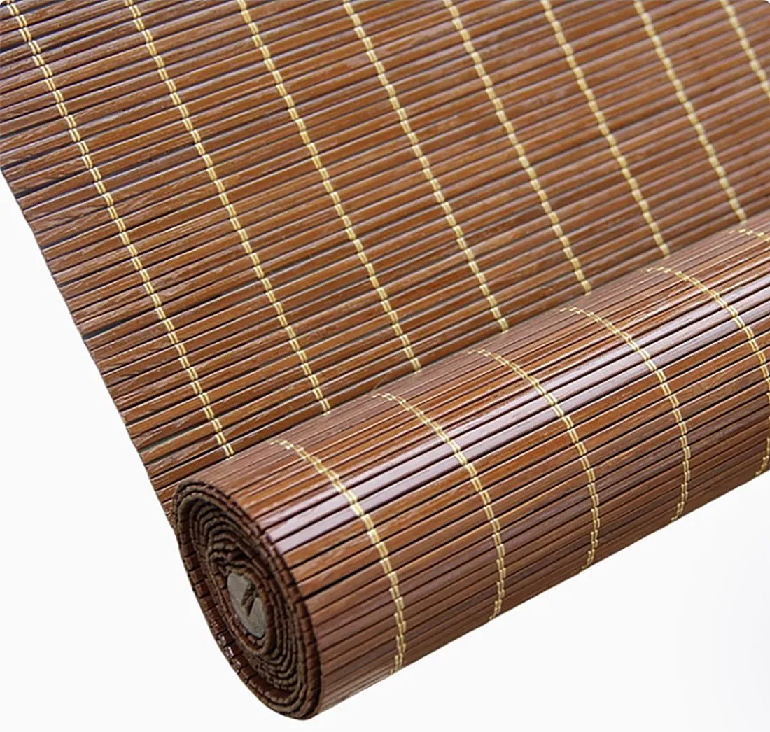 Outdoor Indoor Use Bamboo Window Blinds with Roller or Roman Curtains Cordless
