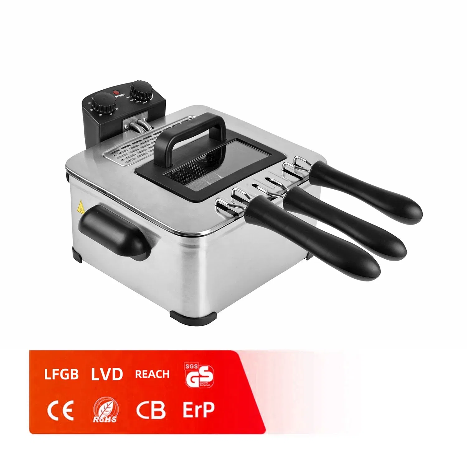 5L Home Use Electric Deep Fryer 2000W Household High Deep Fryer