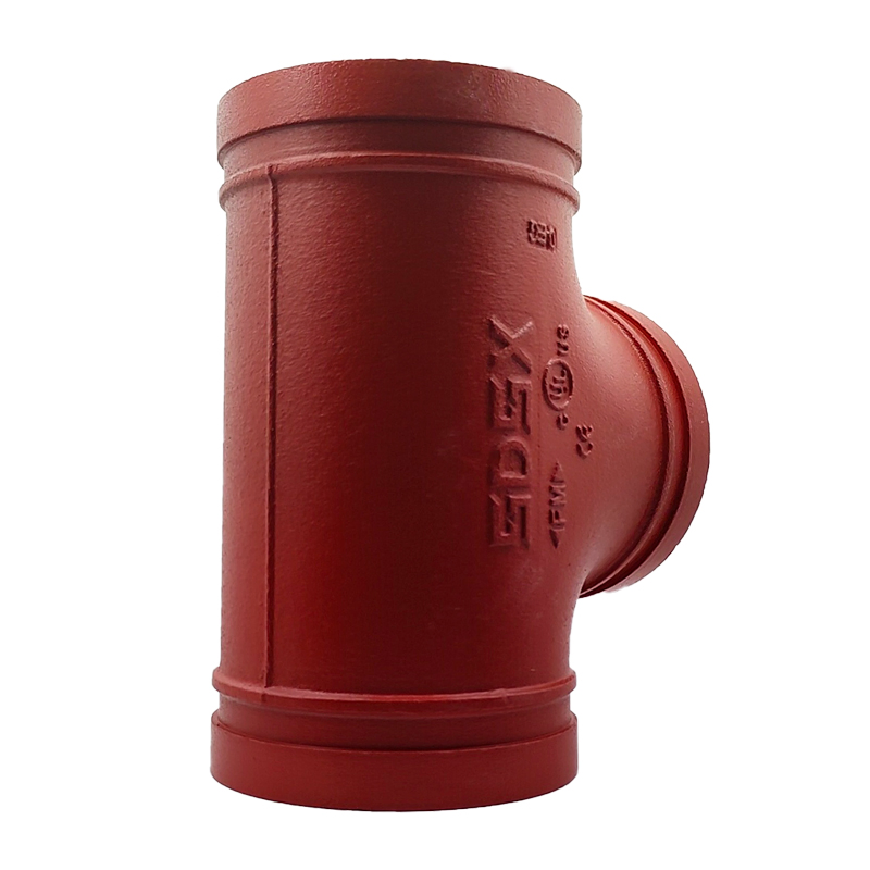 Grooved Pipe Fittings Couplings 90 Equal Tee FM, UL Fire Protection