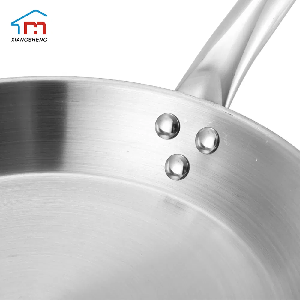 Xiangsheng Cookware Set 20cm Stainless Steel Dumpling Frying Pan with Induction Base