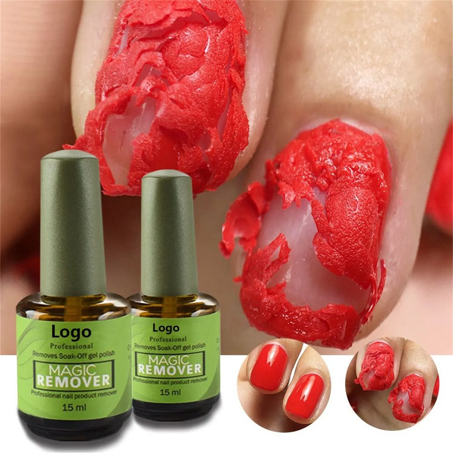 AS Gel Nail Polish Remover 15ml Professional Removes Soak off Gel Nail Polish Burst Magic Gel Polish Fast Remover