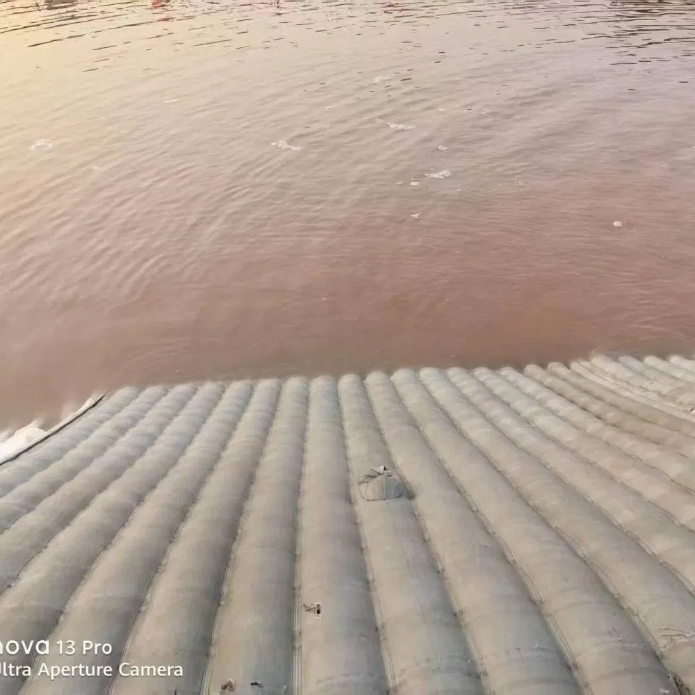 Pet/PP Woven Geotextile Mattress Concrete Mattress for Channel Slope Coastal Protection