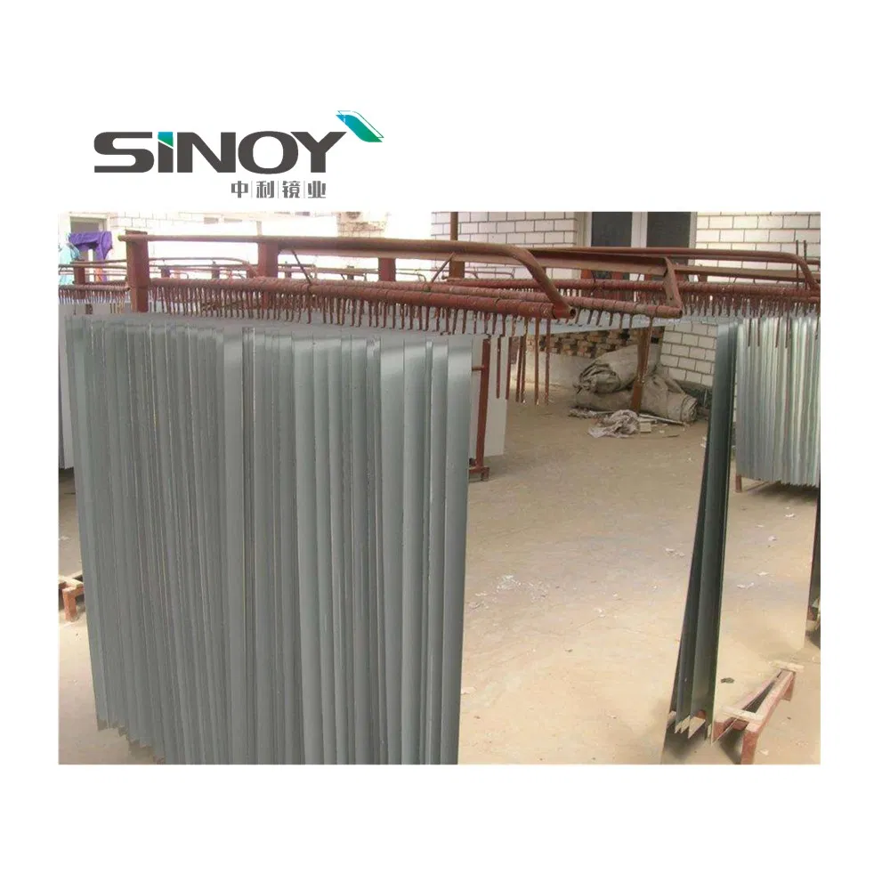 Large Aluminum Coated Mirror Hang on Wall