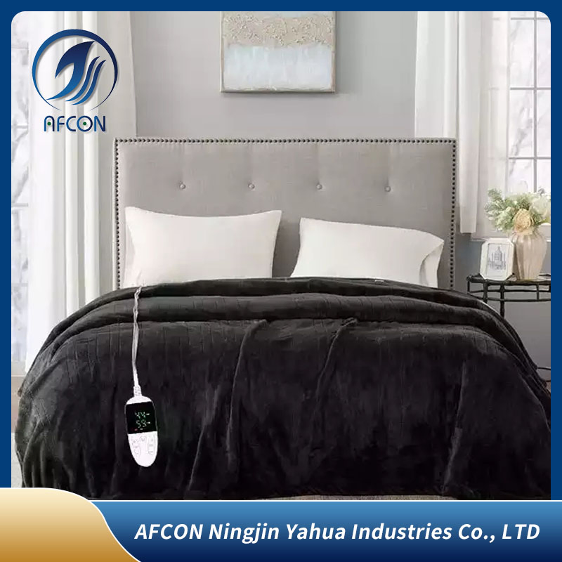 Электрическое одеяло с подогревом, бархат, 6 режимов