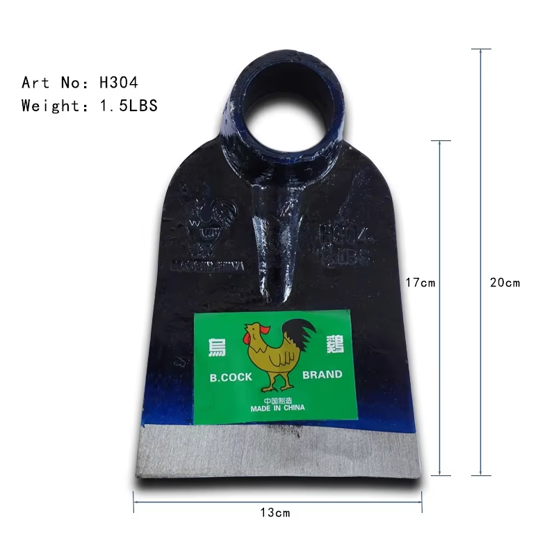 High Quality Railway Steel Forged Square Hoe Agricultural Garden Digging Hand Tools