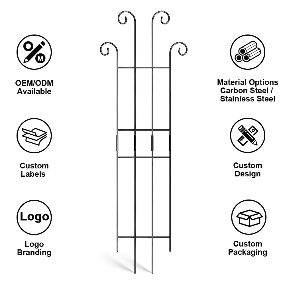 Custom Metal Garden Trellis Potted Plant Support for Indoor Outdoor Decoration