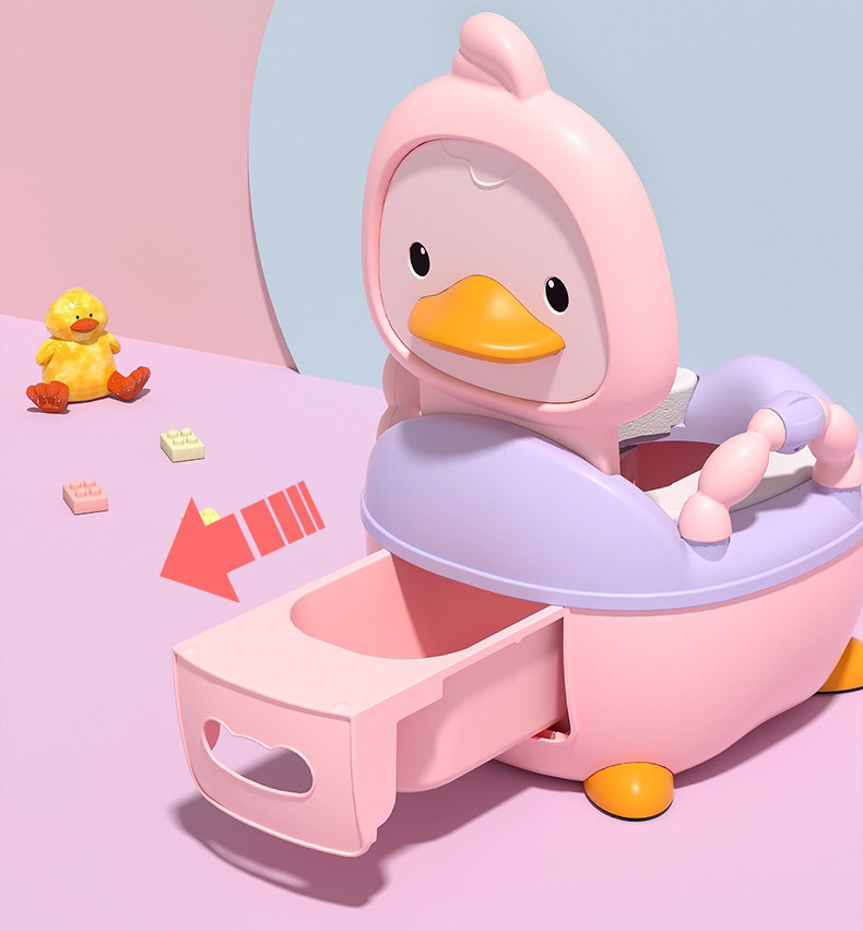 New Version Duck Design Baby Potty Trainingseat Kids Toilet Children Portable Toilet