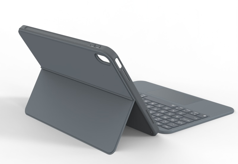 Tablet Keyboard Case, with Instant Charging & Pairing Non-Detachable Full Protection Case, Trackpad & Backlit Wireless Keyboard for iPad 10th/11th