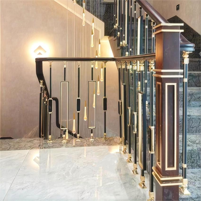 Sleek Modern Aluminium U Channel Handrail for Balcony Pool Decoration