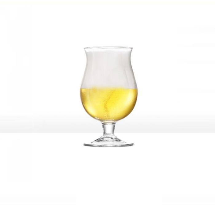 Short Stem Tulip Shape Beer Glass Drinking Glassware