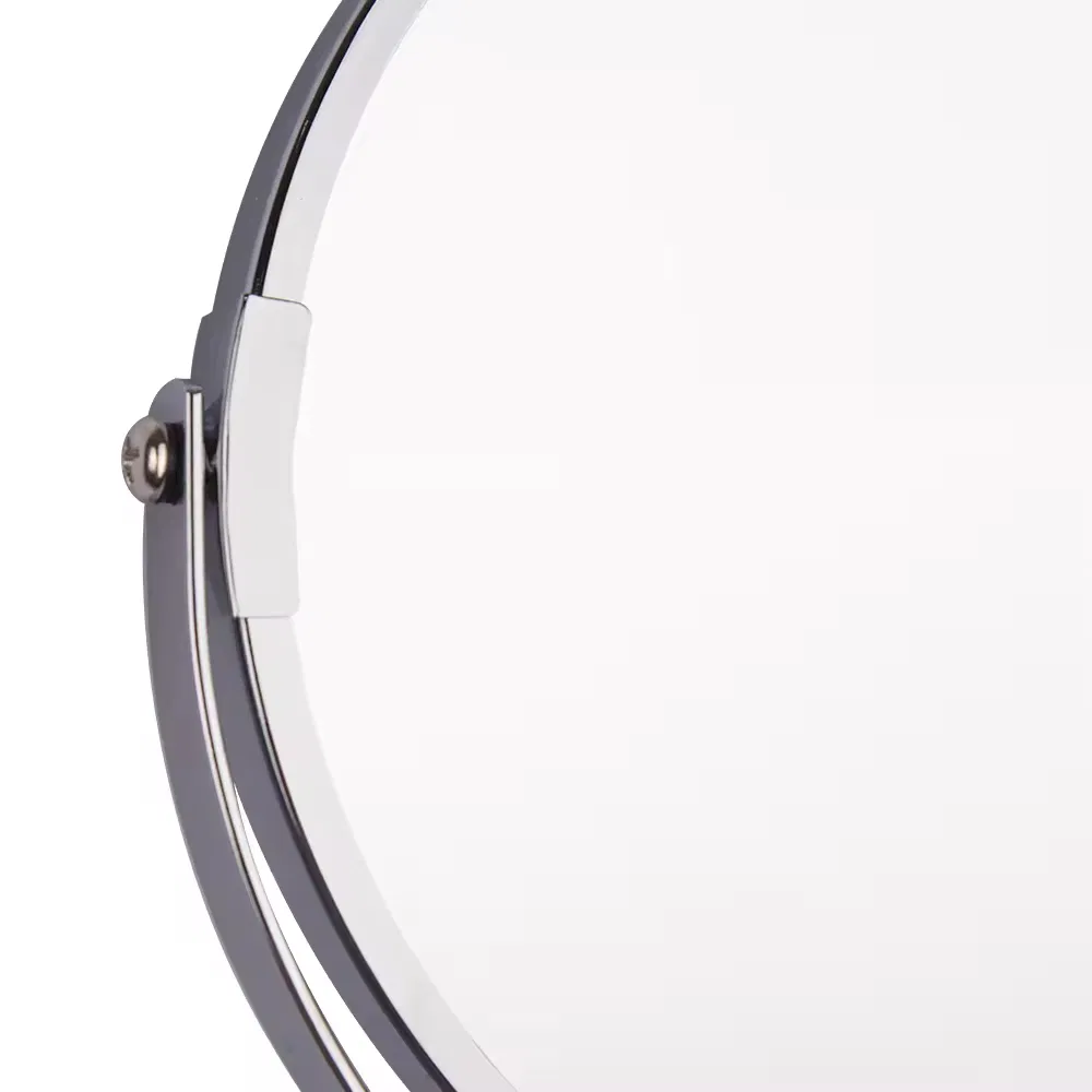 High Quality Double Sides Round Metal Bathroom Shaving Magnifying Makeup Extendable Mirror