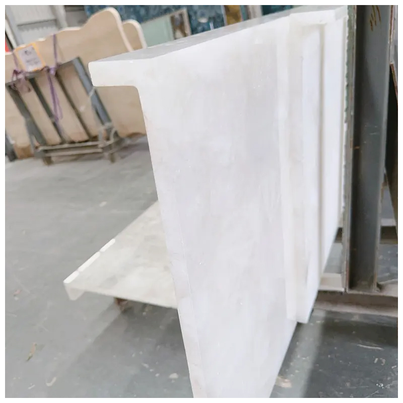 Bianco Crystal Quartz Gemstone Backlit Vanity Tops