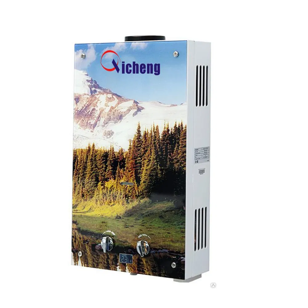 Glass Panel Flue Type LPG Natural Gas Tankless Shower Heater