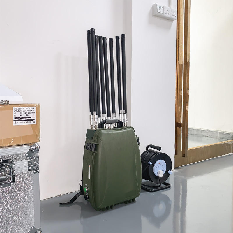 Portable Backpack 8 Bands Full Frequency Jammer Device 360full Range 1-3km Long Range