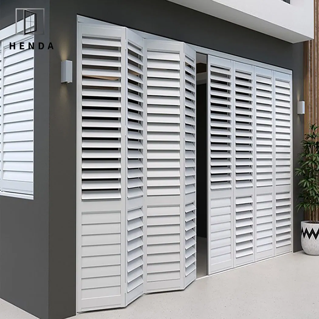 Wholesale Price Aluminium Louvers Blades Double Swing Door for House Building