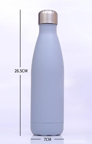professional Factory Vacuum Cola Shape Double Wall Drinking Flask Sports Stainless Steel Water Bottle