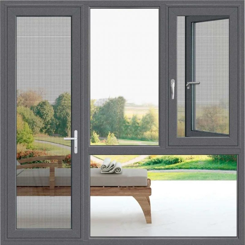 Corrosion Resistant Arch Window/Single Hung Window UPVC Mixed Mode Customization