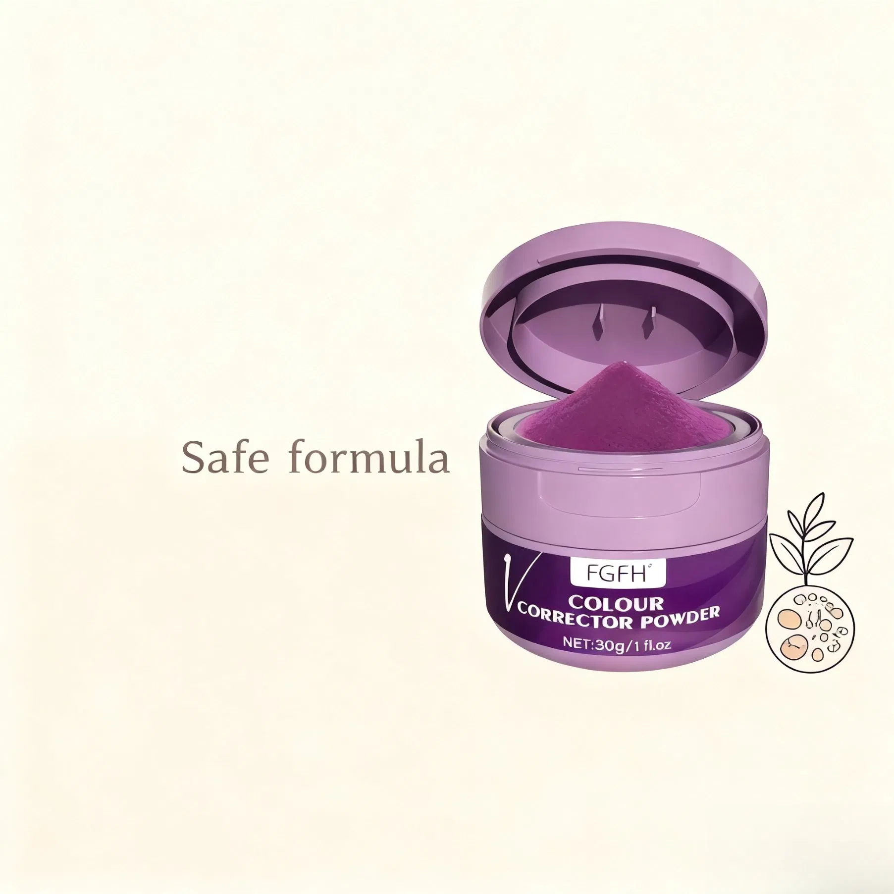 Gentle Tooth Powder for Long Lasting Freshnessand Stain Removal Purple Packaging