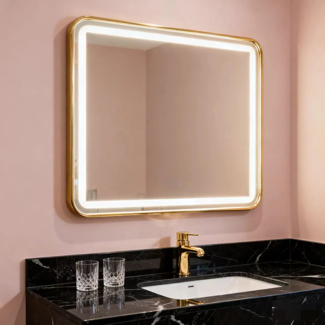 Round Beauty Salon Bathroom Vanity Mirror/Medicine Cabinet with Anti-Fog