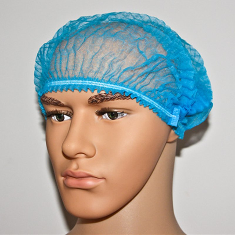 Disposable Nonwoven Hair Cover Clip Cap Strip Elastic Bouffant Cap