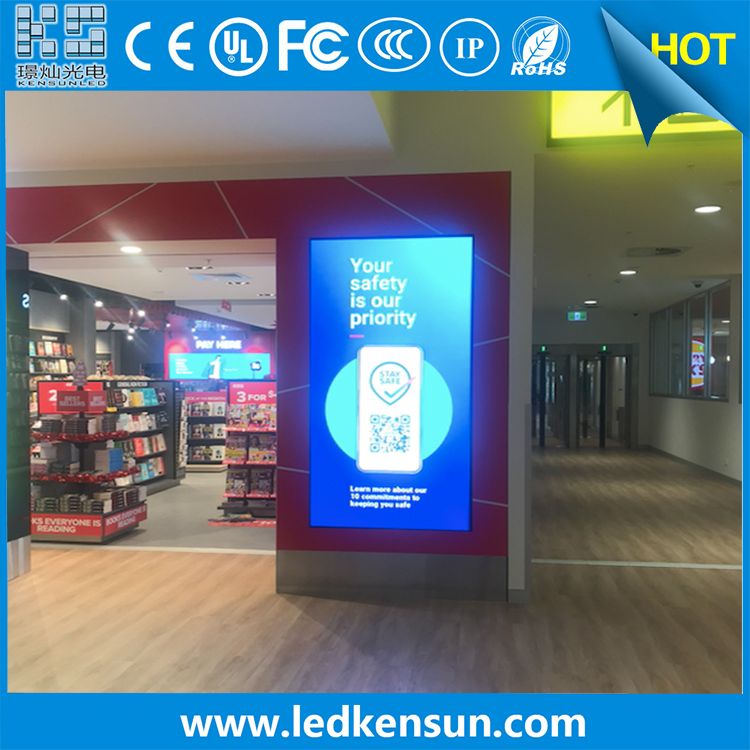 Fixed Installation Indoor High Brightness P2.5 Window Commercial Advertising Retail Shop LED Screen