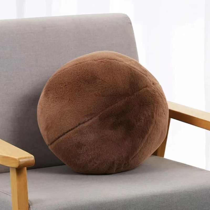 Polyester Faux Rabbit Fur Cushion of Throw Pillow Boday Seat Hometextile