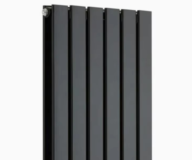 Double Flat Panel Heating Aluminum Steal Radiator Black Anthracite Color