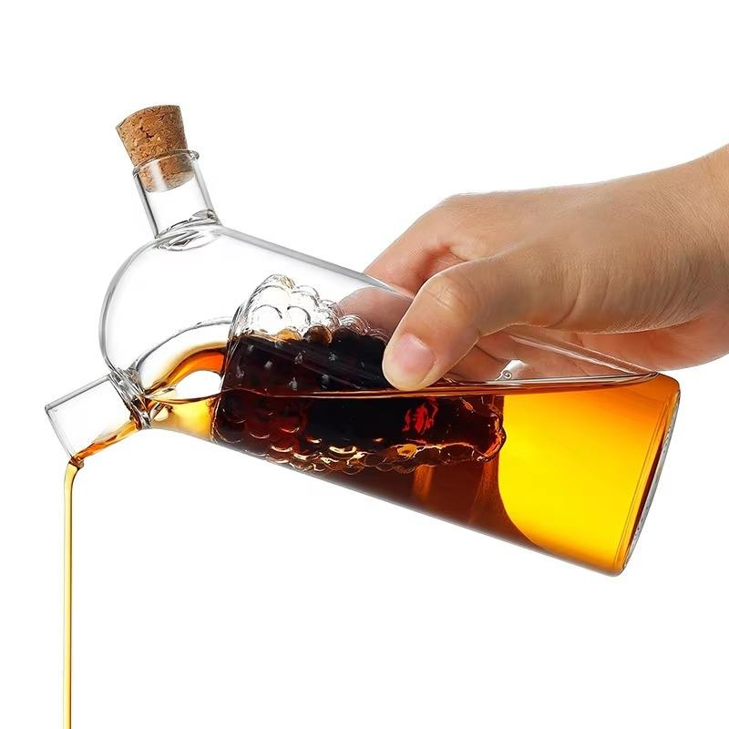 Best Seller High Quality Glass Oil and Vinegar Bottle Kitchen Multifunction Pot with Custom Logo