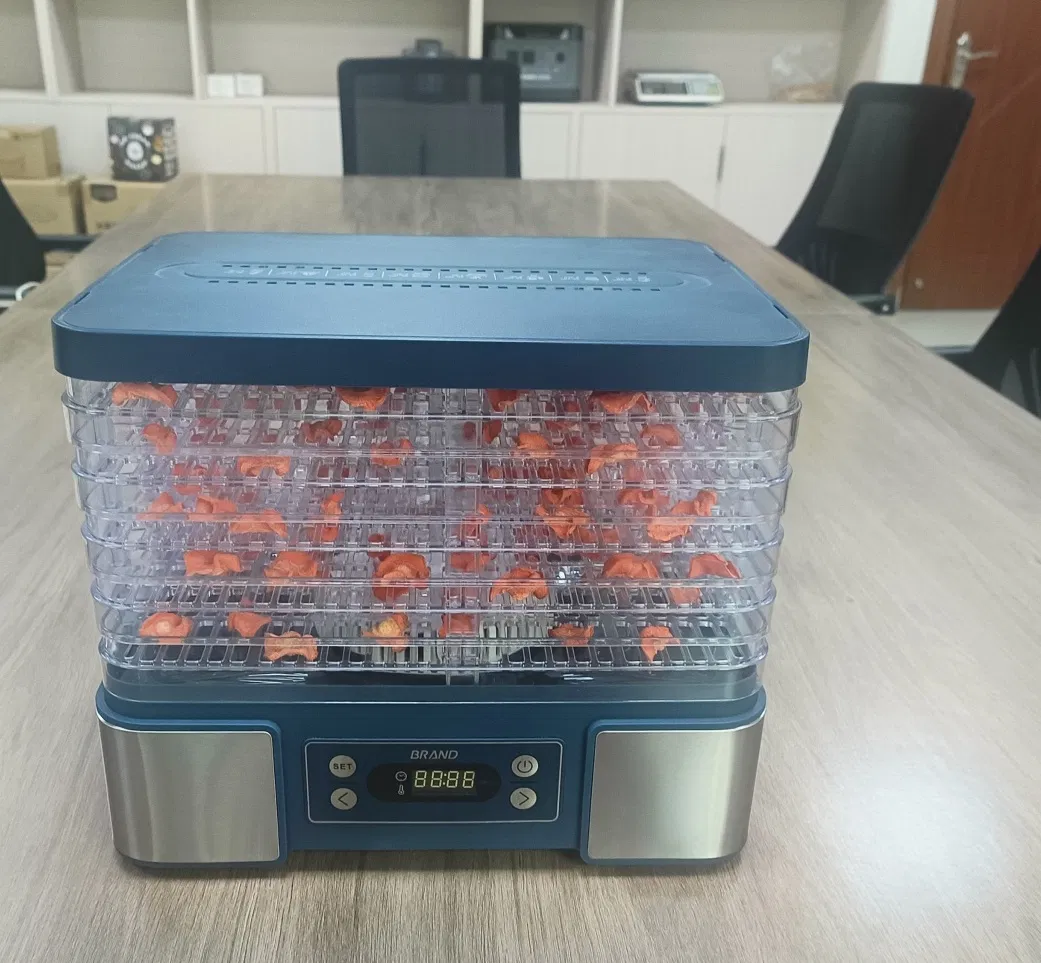 10L Food Dryer with Adjustable Shelves and 1-24h Timer Feature