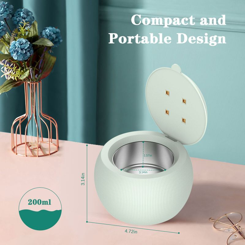 Portable Ultrasonic UV Light Cleaning Machine Wash Jewelry Watch Washing Glasses Dental False Teeth Household Denture Cleaner