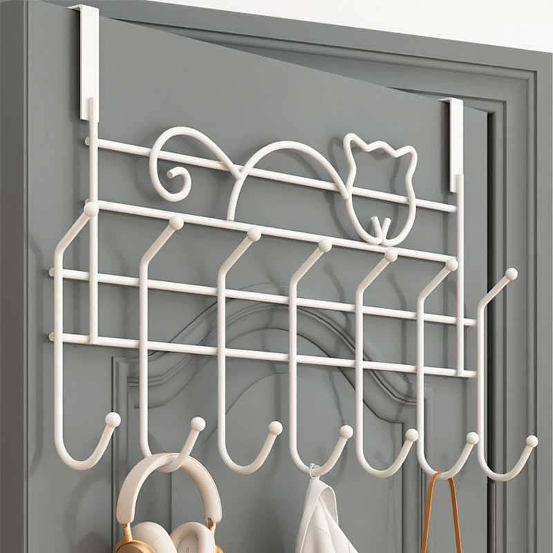Factory Direct Sales Convenient Detachable Door Hook Punch-Free Coat Hat Bag Clothes Storage Rack