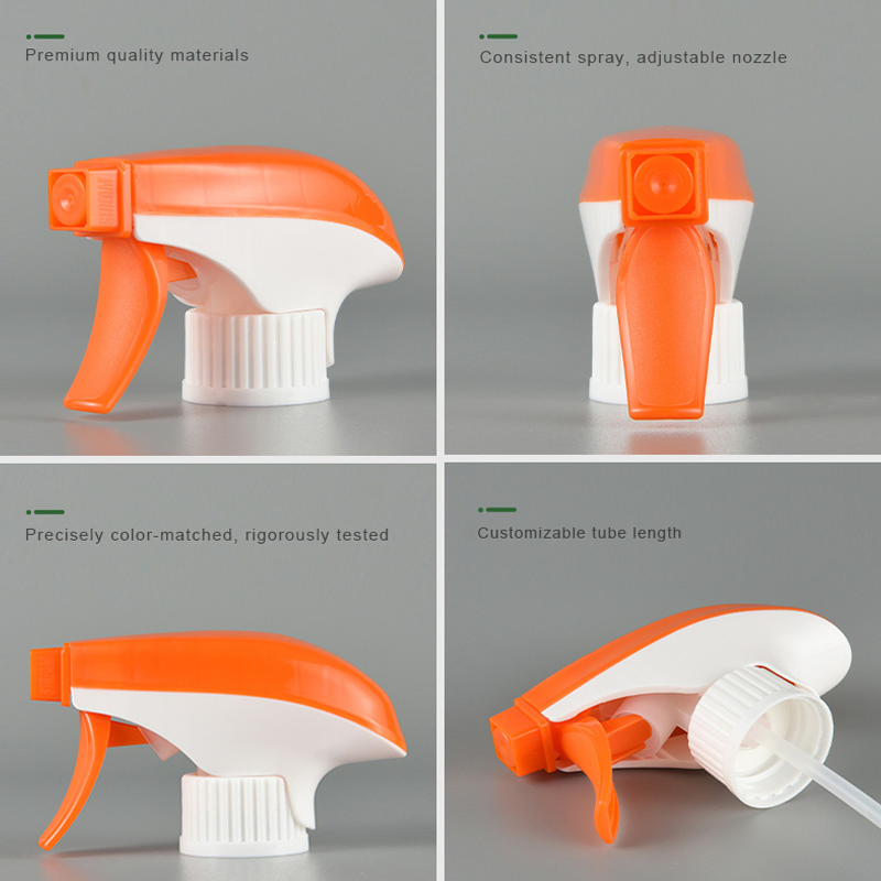 High Quality Household Cleaning 28 /400 410 415 PP Plastic Spray Pump Matte Black Foam Trigger Sprayer