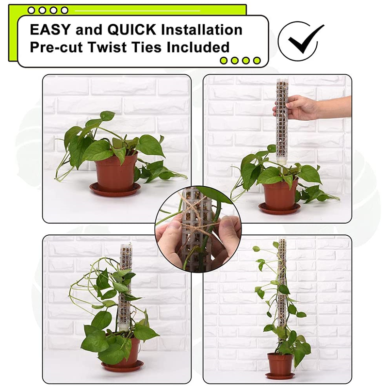 Опора для растений кокосовая моховая палочка