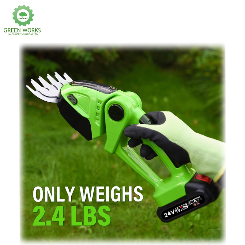 Mini Lithium Battery Garden Grass Electric Hedge Trimmer for Greenbelt Shrub Weed Pruning