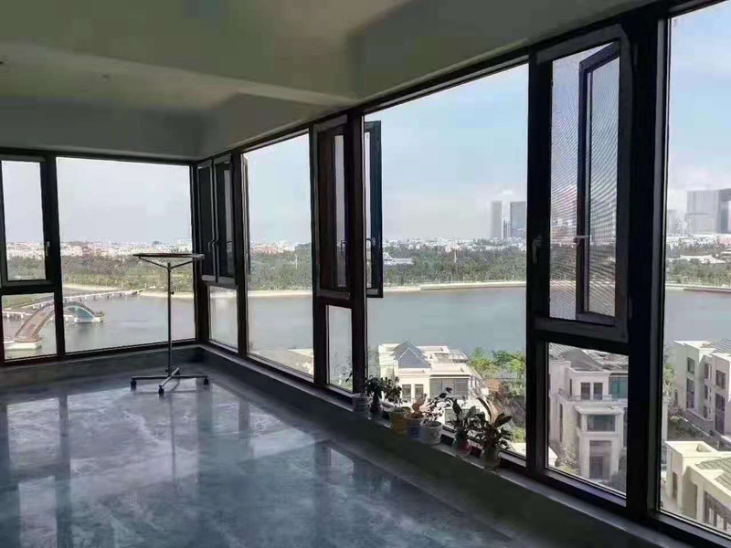 New Design Thermal Break Heat Insulation Aluminum Window Aluminium French Window Casement Glass Window