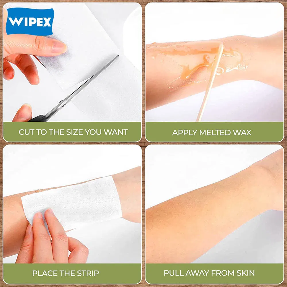 PP Non-Woven Hair Removal Beauty Disposable Facial Body Care Wax Strip Rolls