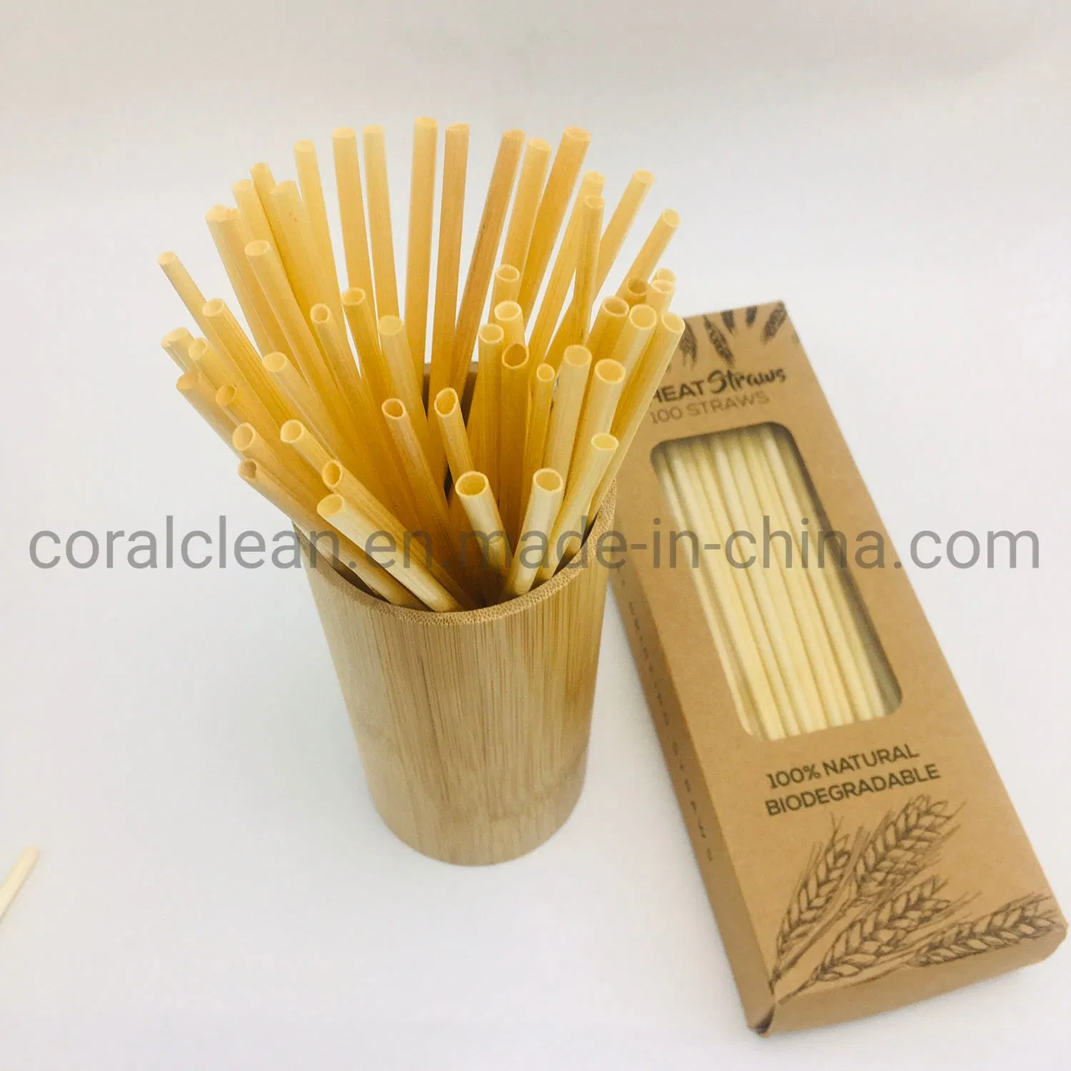 Disposable Organic Environmentally Hay Wheat Drinking Straws