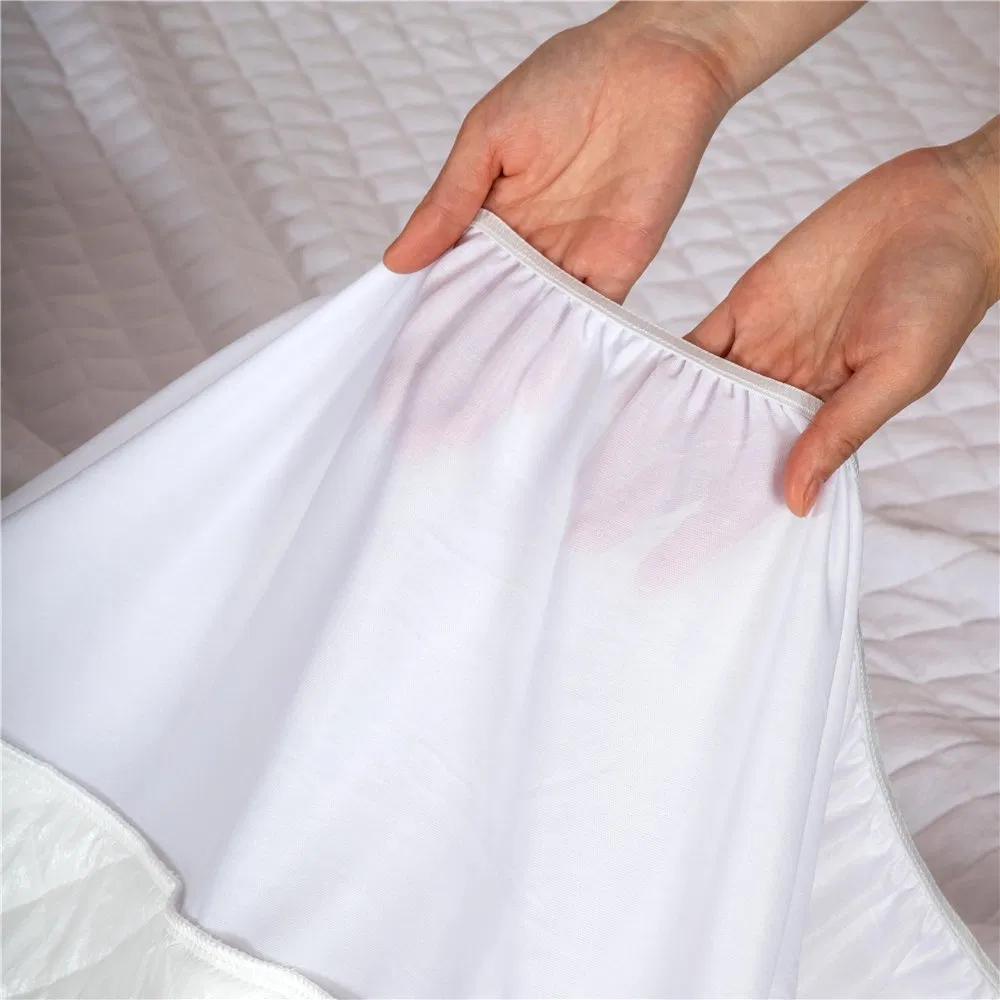Wholesale Cheap High Quality Polyester Terry Mattress Protector Mattress Cover Pad Flat Fitted Sheet Noiseless