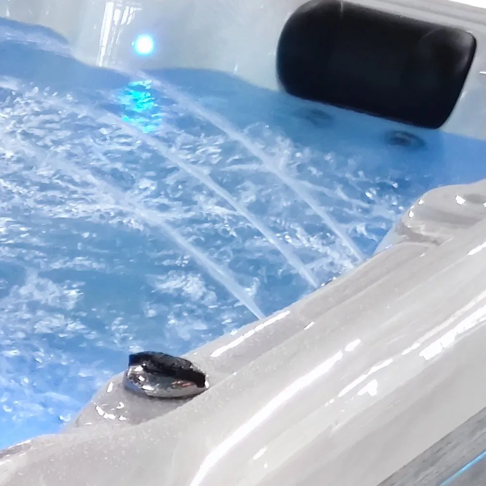 Freestanding Outdoor SPA Whirlpool Hydro Massage Hot Tub with LED Lights and Speaker