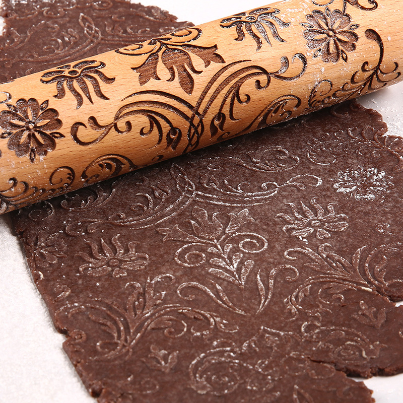 Wholesale High Quality French Custom Adjustable Wooden Dough Cake Mini Rolling Pin for Baking