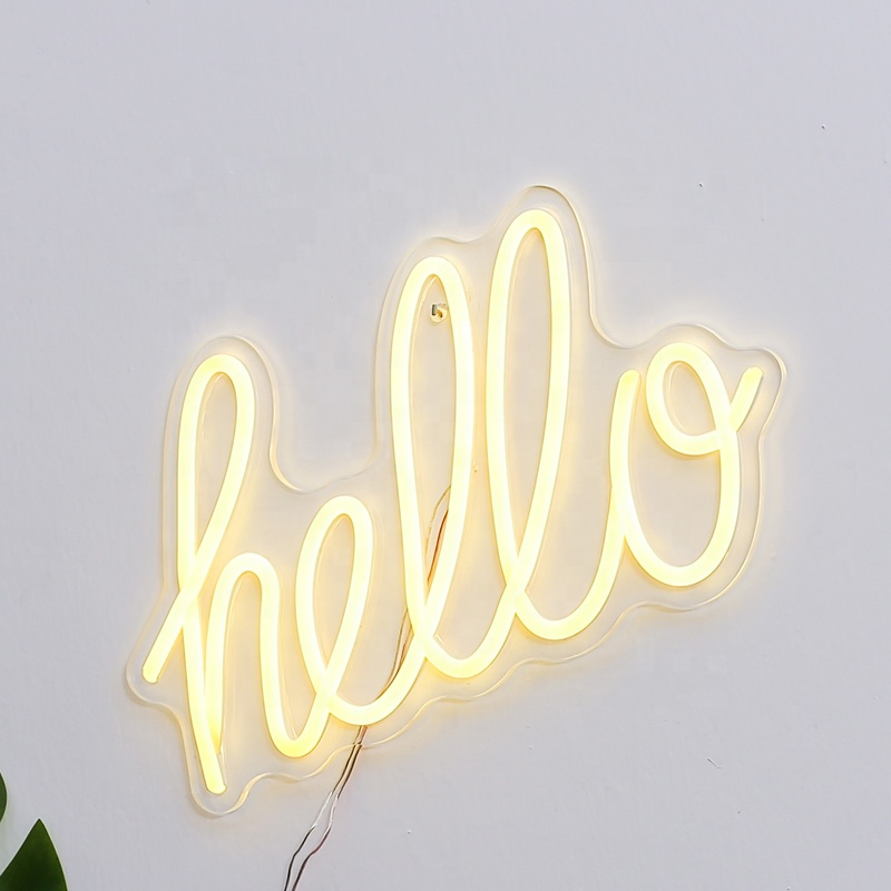 Custom Flexible LED Neon Sign Luminous Acrylic Letter Colorful Party Decor