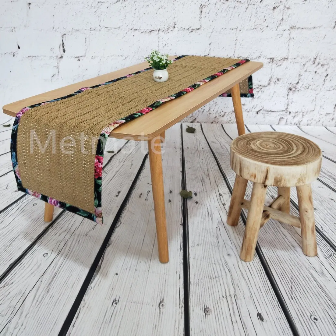 High Quality Nordic Style Beautiful Lace Polyester Woven Coffee Table Runner