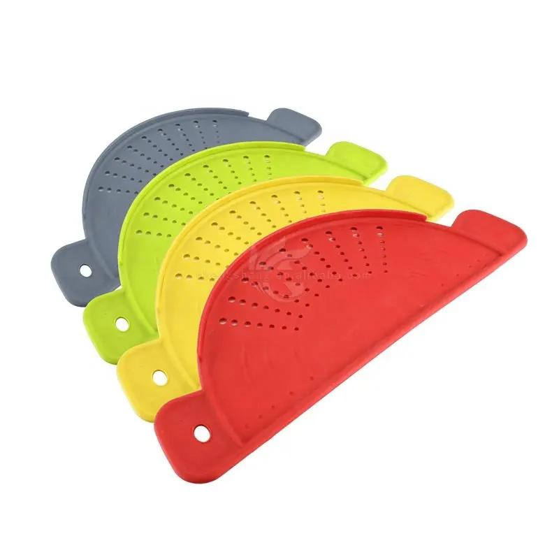 Pot Strainer with Handle Food Strainer Spaghetti Pasta Sieve Alternative Kitchen Gadgets Strainers Flat Colander Pasta Drainer