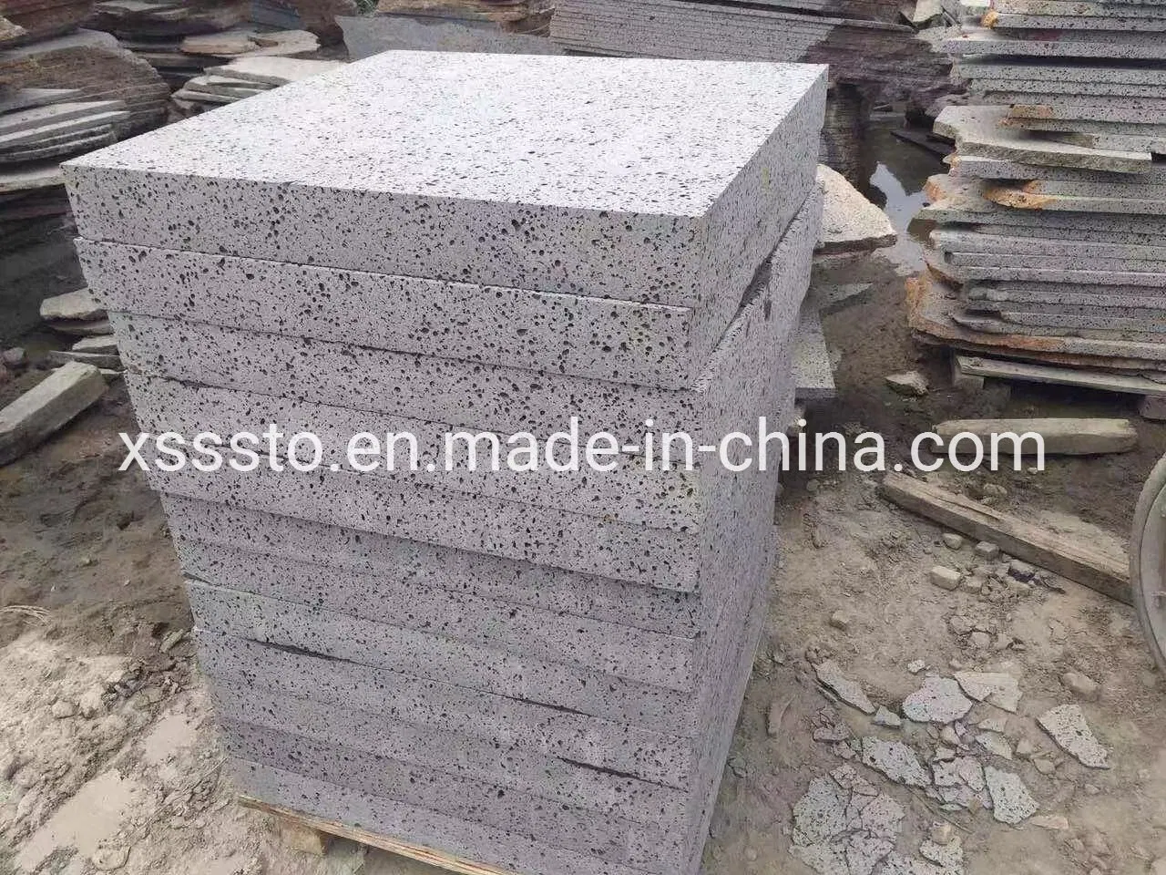 Volcanic Stone with Holes Tiles/Pavers/Strips/Mosaics