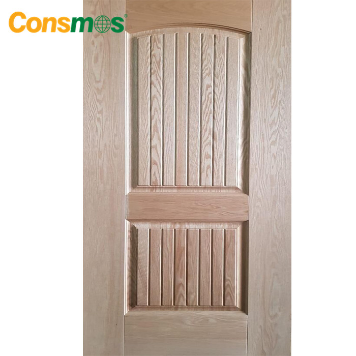 4mm MDF/HDF Molded Melamine Red Oak Veneer HDF Door Skin