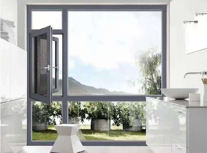 New Design Thermal Break Heat Insulation Aluminum Window Aluminium French Window Casement Glass Window