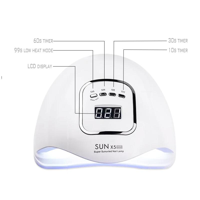 UV LED Dryer Machine Nail Lamp 80W for Gel Curing Care