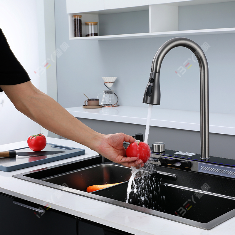 Multifunctional Kitchen Sink by Ibey with 7 Essential Features