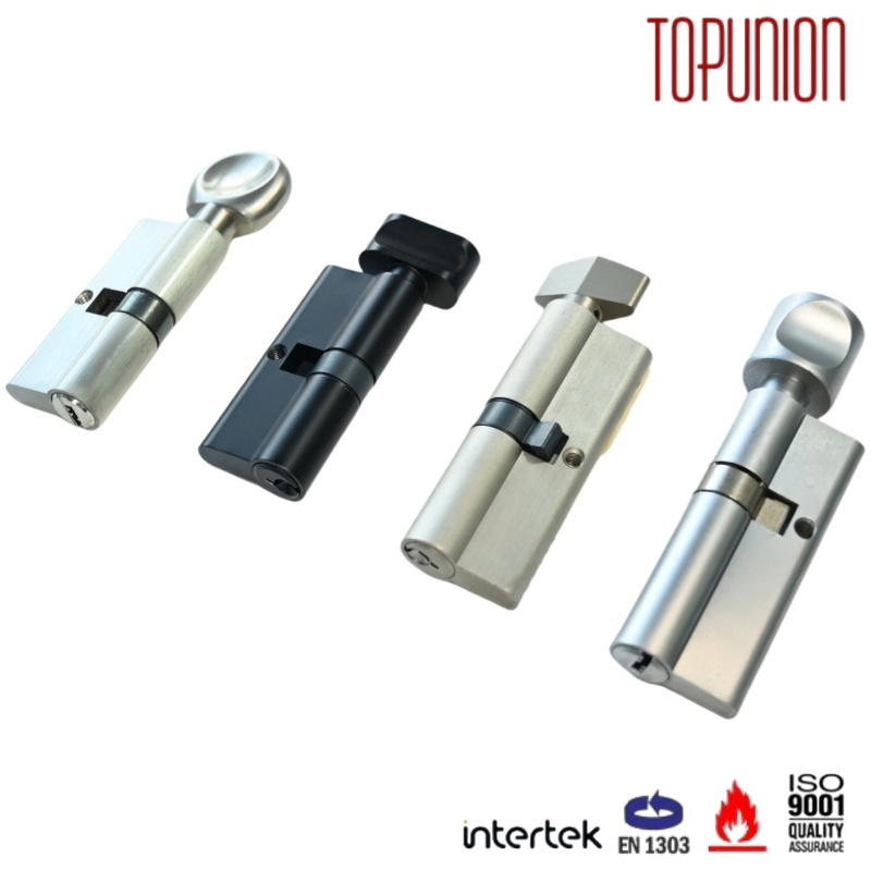 Multi Color Single Euro Cylinders Various Thumb Turn Styles Solid Brass Security